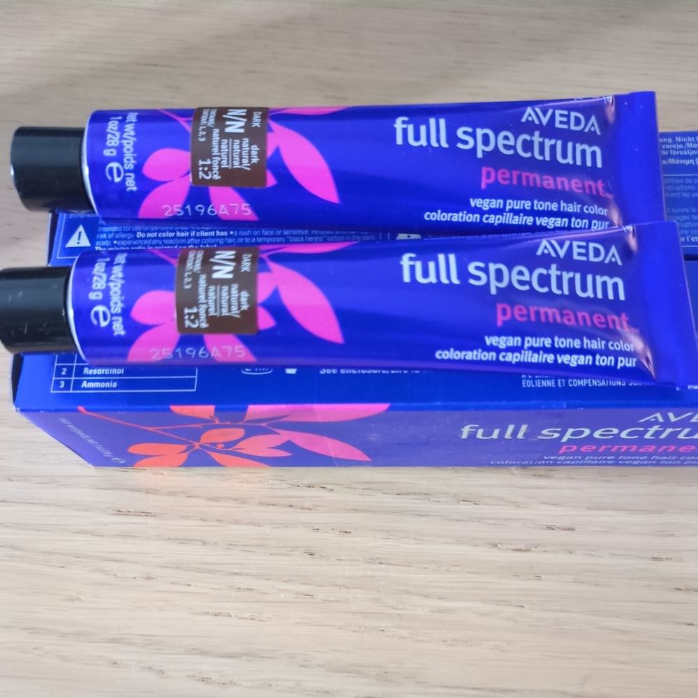 AVEDA Full Spectrum VEGAN‎ PURE TONE Permanent Hair Color (Blue Box) ~ 2 fl. oz.